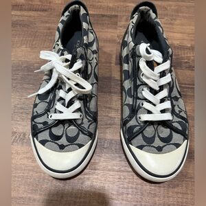 Coach Black and Cream Sneakers